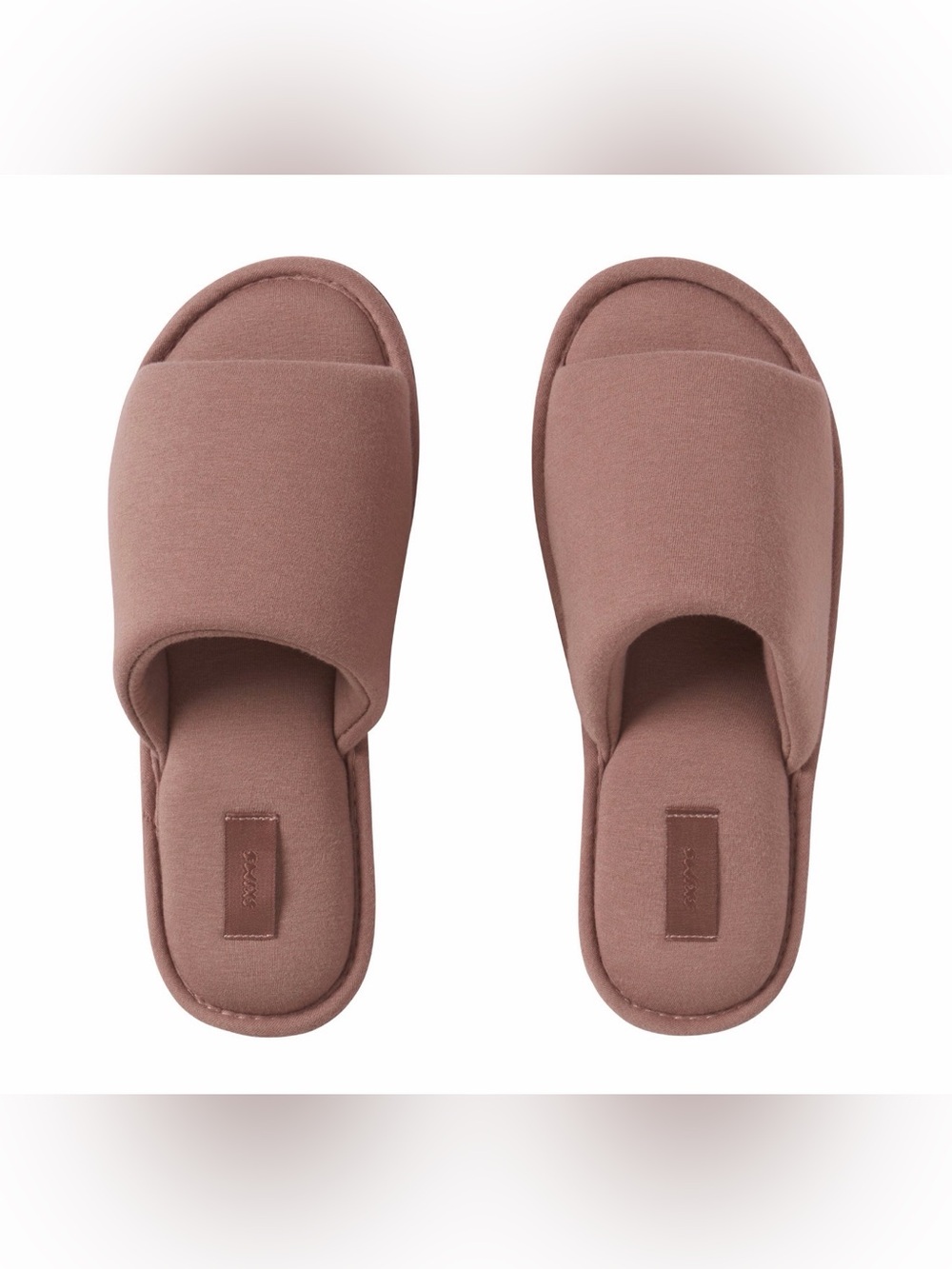 SKIMS COTTON POPLIN SLEEP SLIPPER STYLE: FW-FTW-5873M COLOR: UMBER SIZE:L